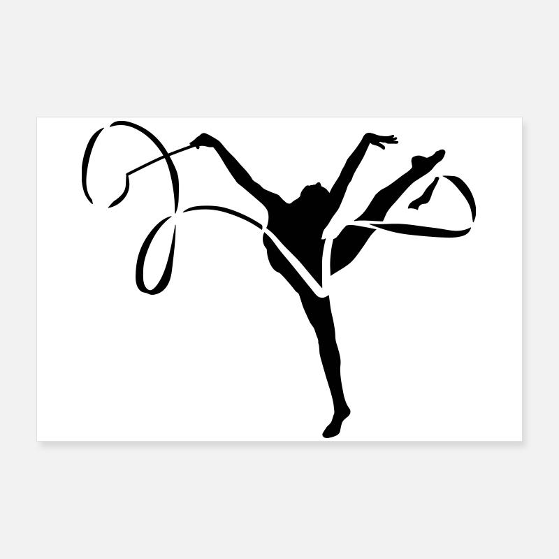 Bande de gymnastique Poster 90 x 60 cm