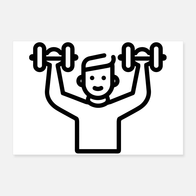 musculation Poster 90 x 60 cm