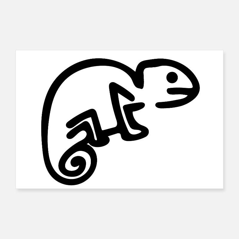 chameleon Poster 36" x 24" (90x60 cm)
