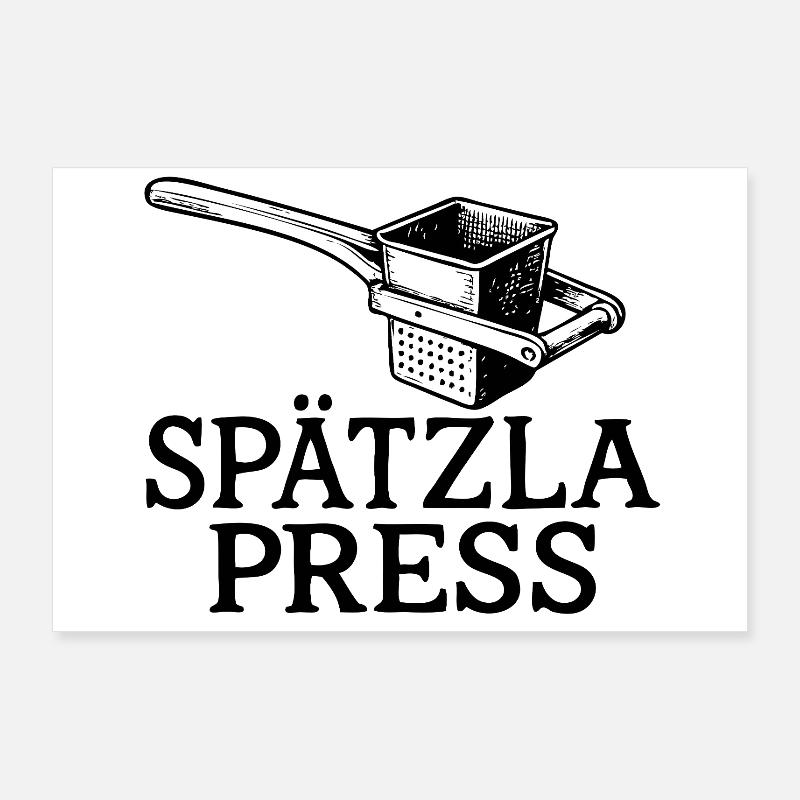 Spätzla Press | Typisch Schwäbisch Poster 90x60 cm
