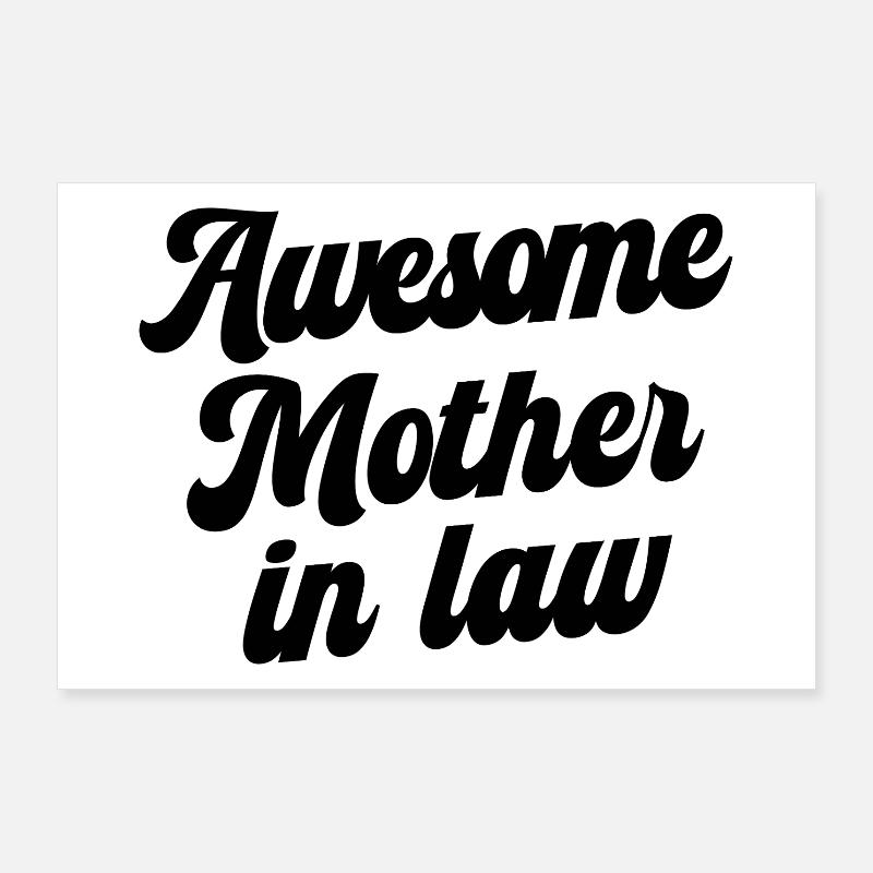 Tolle Schwiegermutter Poster 90x60 cm