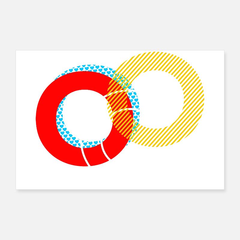 O Lettering Design Poster 90x60 cm