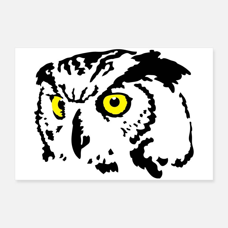 Eule Poster 90x60 cm