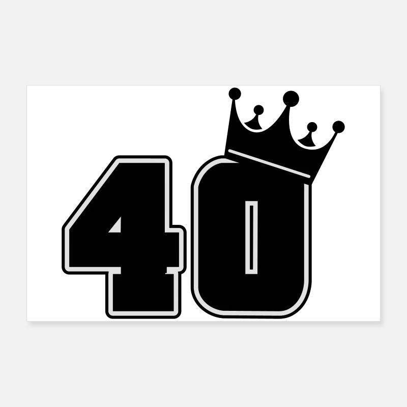 40 Poster 90x60 cm