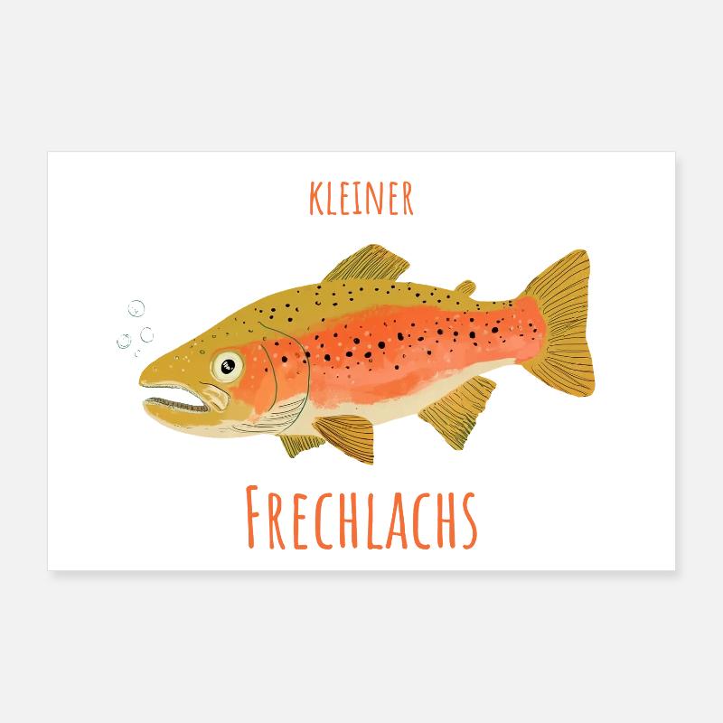 Kleiner Frechlachs Poster 90x60 cm
