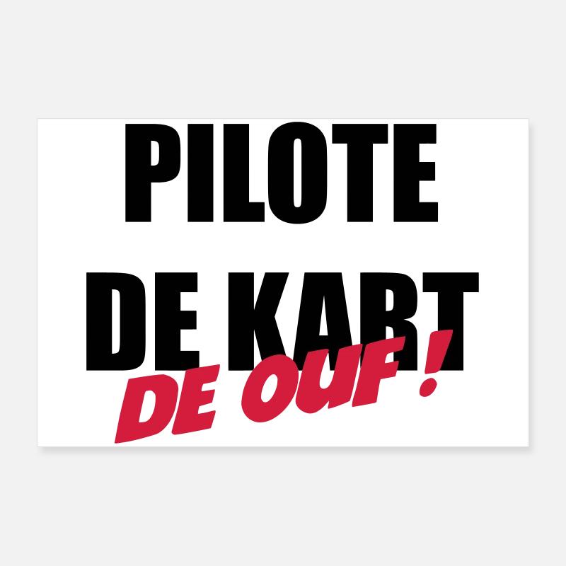 Go-Kart / Karting / Kart / Fahrer Poster 90x60 cm