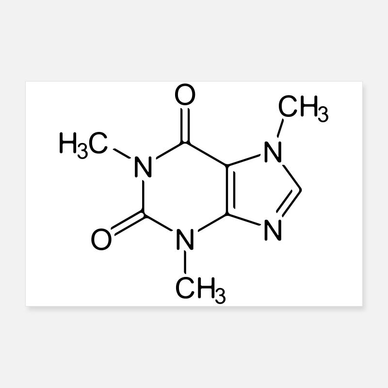 Koffein  Poster 90x60 cm
