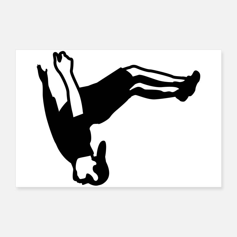free running Poster 90x60 cm
