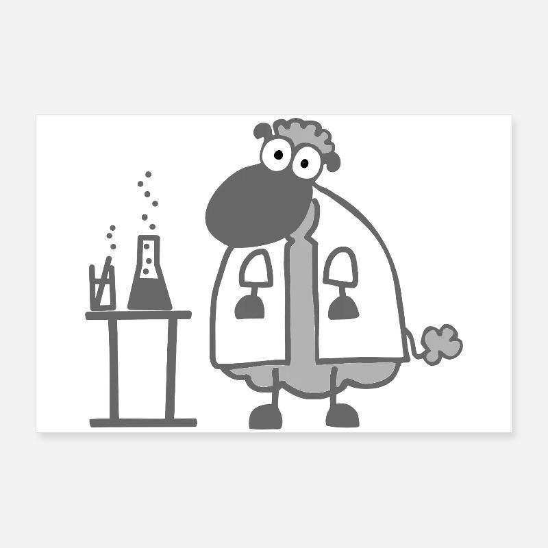 Laboratory sheep Poster 36" x 24" (90x60 cm)