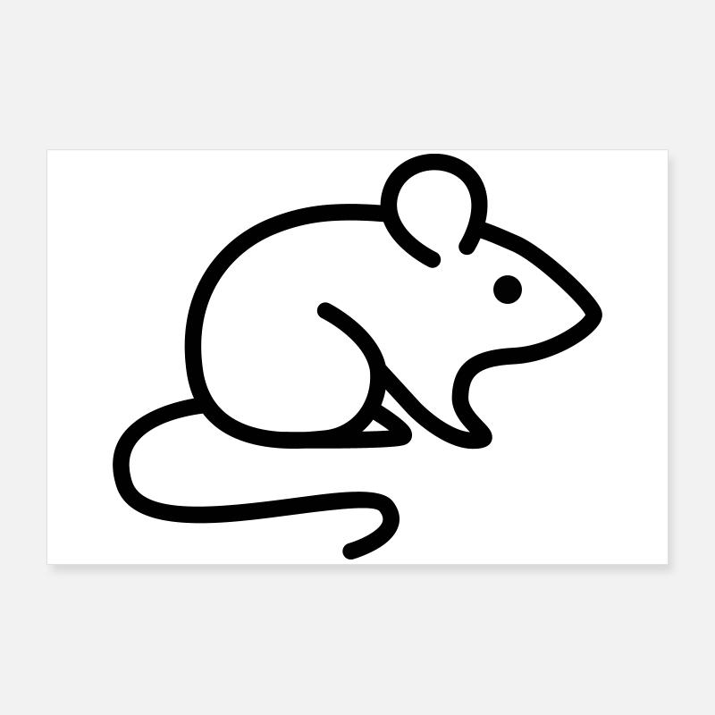 souris Poster 90 x 60 cm