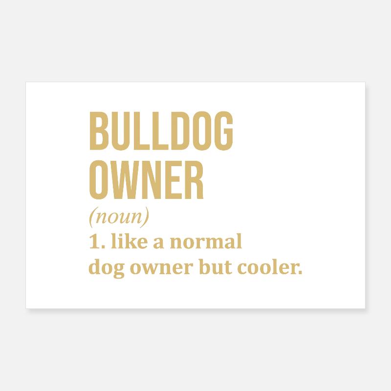 bouledogue Poster 90 x 60 cm