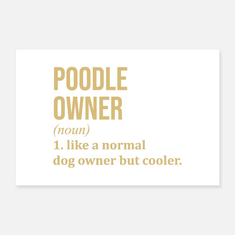 Poodle Poster 36" x 24" (90x60 cm)