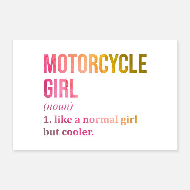 Motorrad Poster 90x60 cm