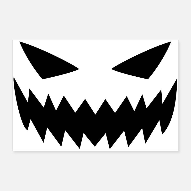 Gestörte Horrorfratze Poster 90x60 cm