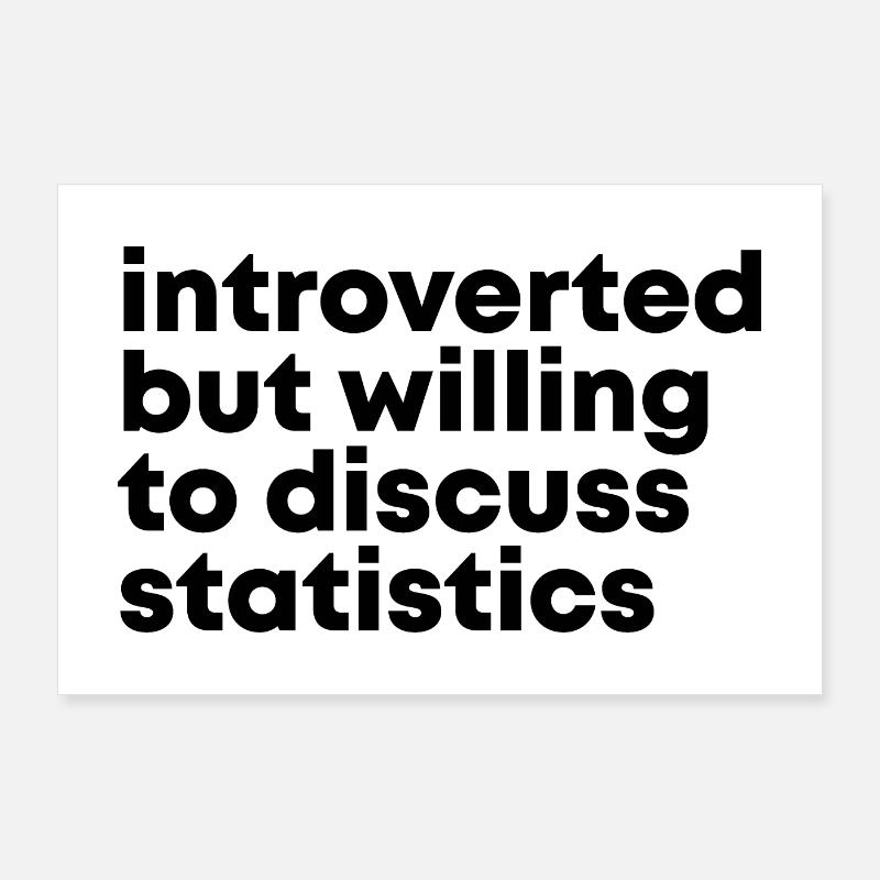 Statistics Poster 36" x 24" (90x60 cm)