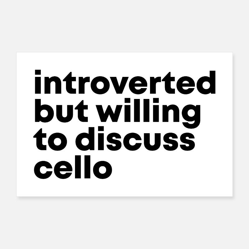 Cello Poster 36" x 24" (90x60 cm)