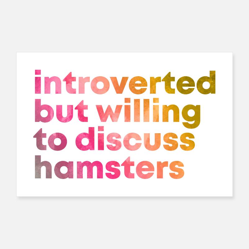 hamster Poster 90 x 60 cm