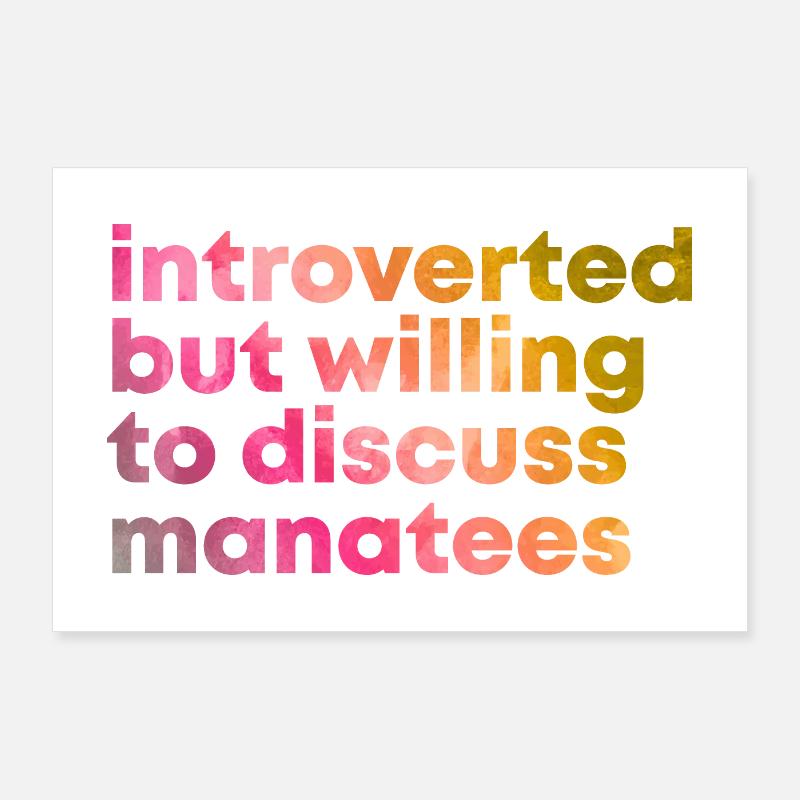 lamantin Poster 90 x 60 cm