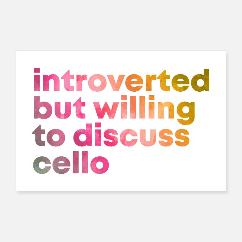 violoncelle Poster 90 x 60 cm