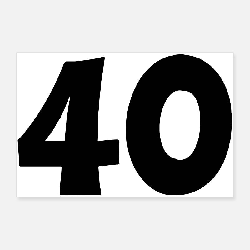 40 Poster 90 x 60 cm