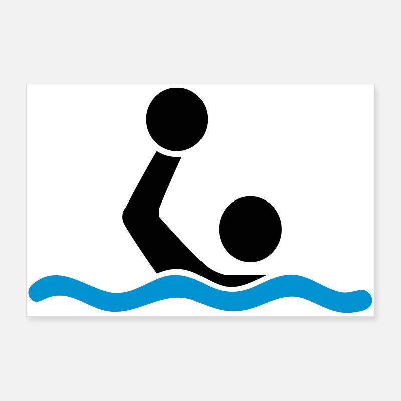 water polo Poster 36" x 24" (90x60 cm)