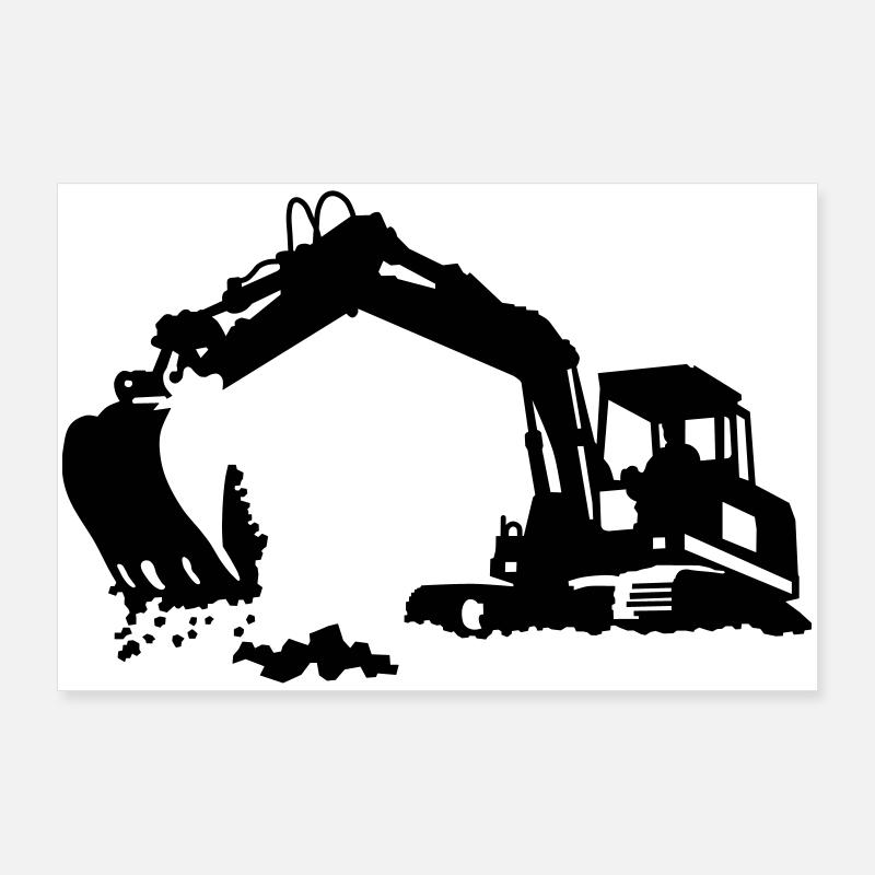 Bagger Poster 90x60 cm
