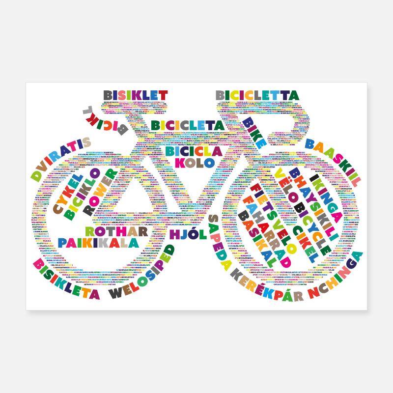 Langages véloïques V2 Poster 90 x 60 cm