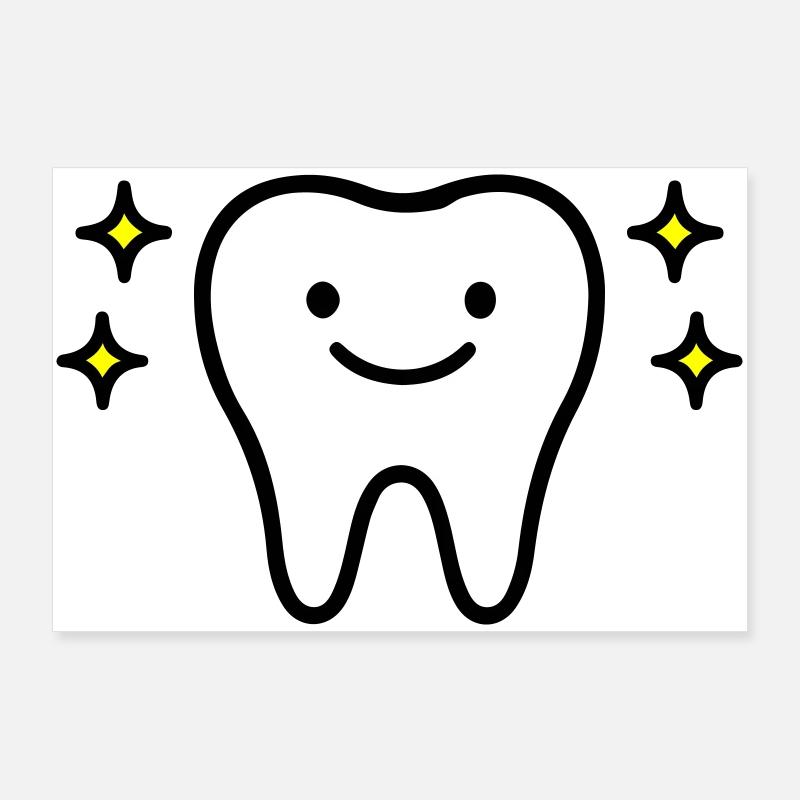 Tooth Cute Poster 36" x 24" (90x60 cm)