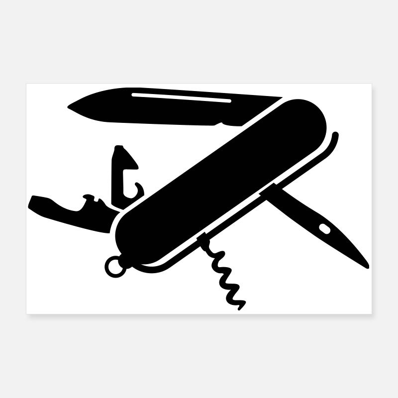army knife Poster 36" x 24" (90x60 cm)