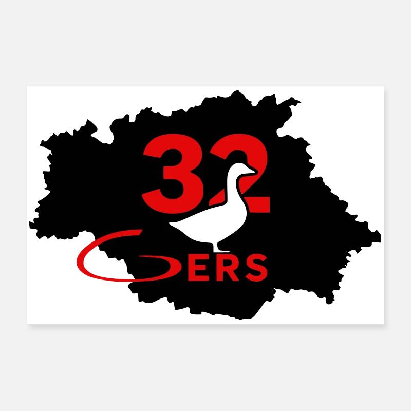 Gers 32 Poster 36" x 24" (90x60 cm)