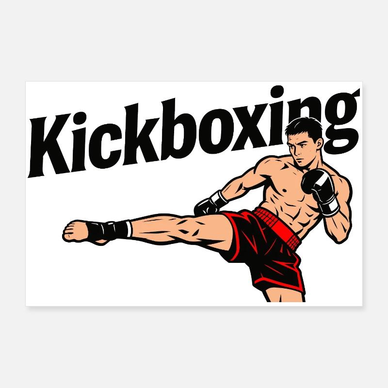 Kickboxen Poster 90x60 cm