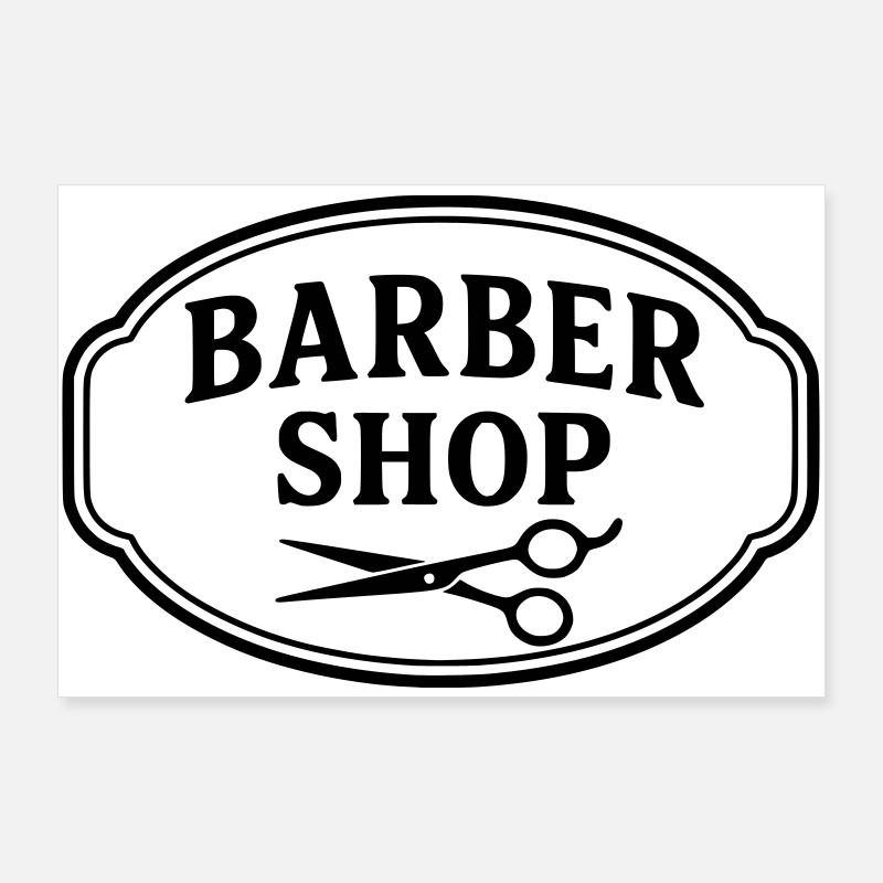 Coiffeur Poster 90 x 60 cm