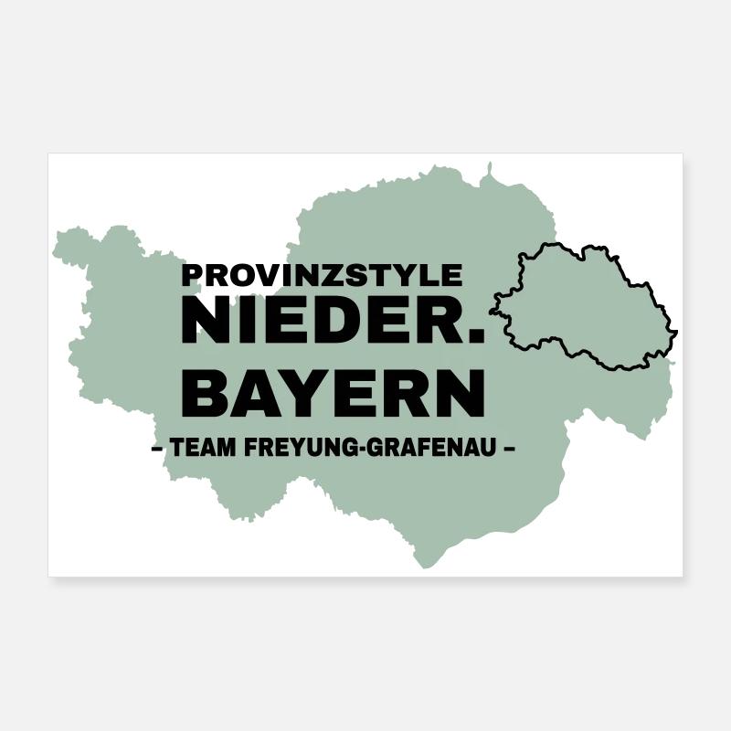 Lower Bavaria | FREYUNG-GRAFENAU Poster 36" x 24" (90x60 cm)