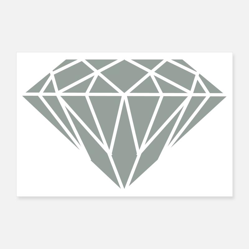 Diamant Poster 90 x 60 cm