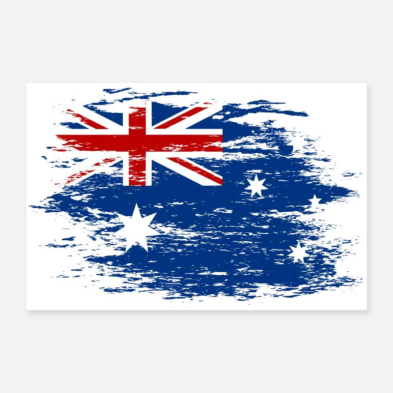 Australie utilisé Poster 90 x 60 cm