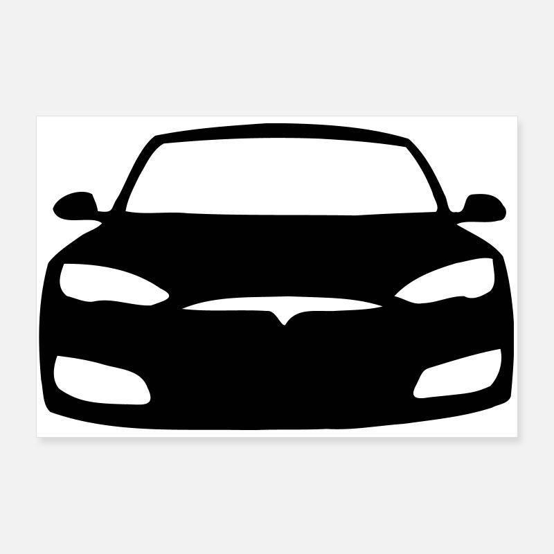 Model S Symbol Poster 90x60 cm