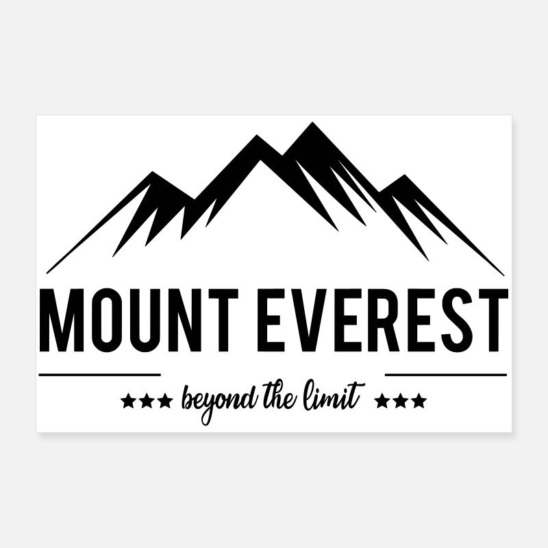Mount Everest jenseits der Grenze Poster 90x60 cm