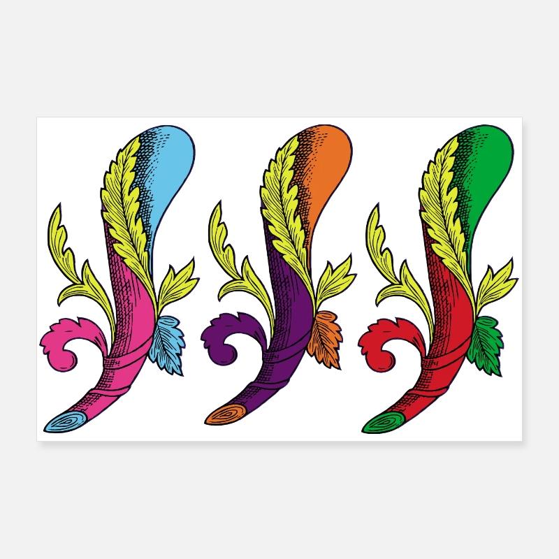 3 axes Poster 36" x 24" (90x60 cm)
