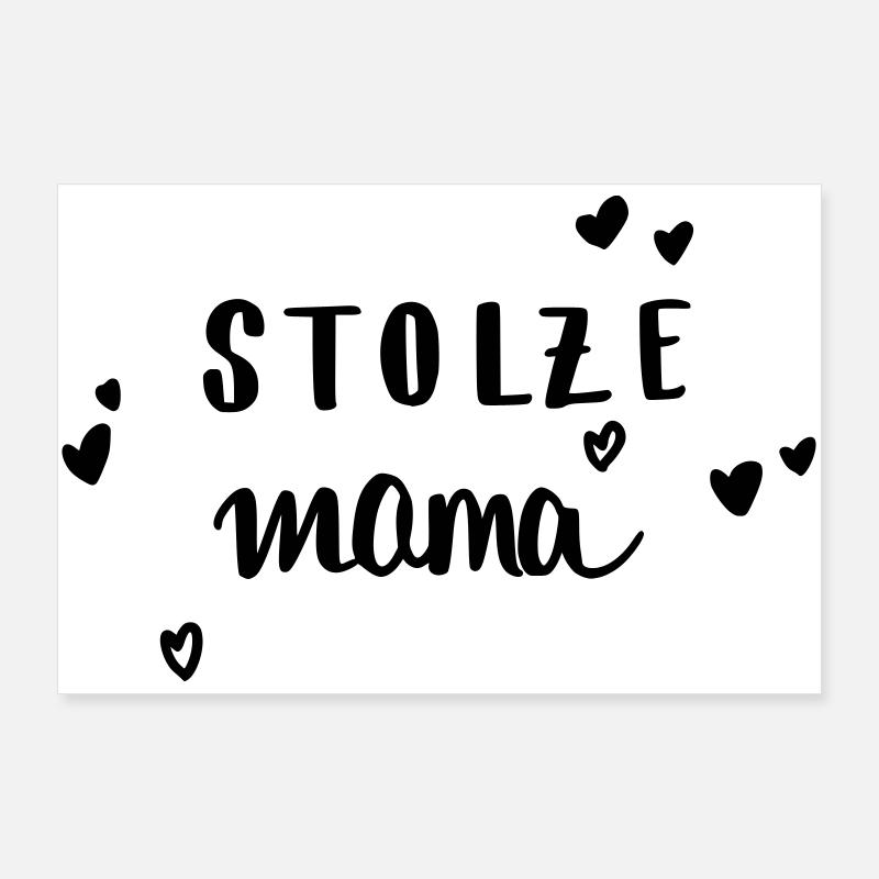 stolze Mama Poster 90x60 cm