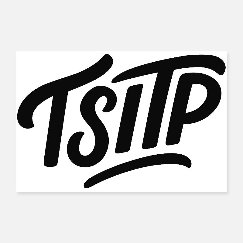 TSITP - Poster 90 x 60 cm - blanc