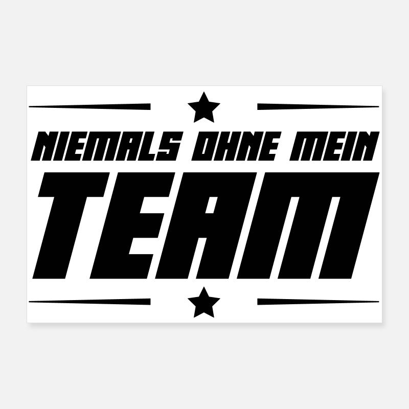 team Poster 90x60 cm