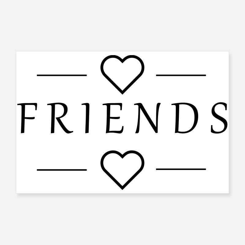 Meilleurs amis -Amis- Poster 90 x 60 cm