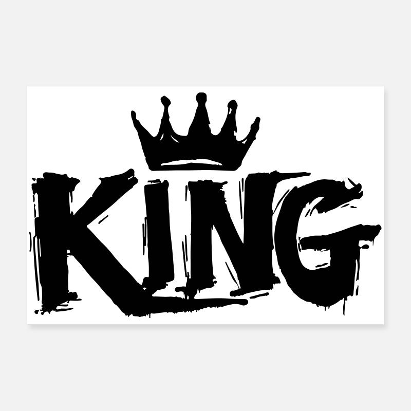 Lettrage King Graffiti Poster 90 x 60 cm