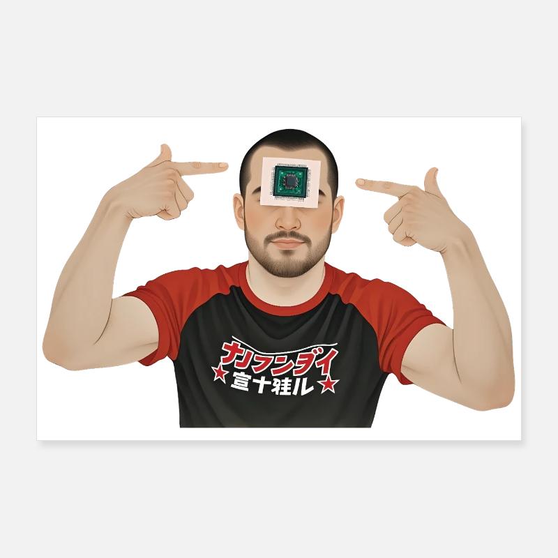 BRAIN PROCESSOR – Geek & Science-Fiction Poster 90x60 cm