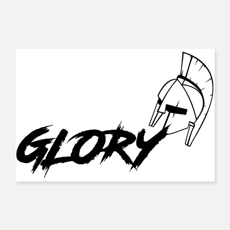 GLORY - Poster 36" x 24" (90x60 cm) - white