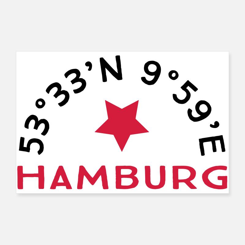 Hambourg Poster 90 x 60 cm