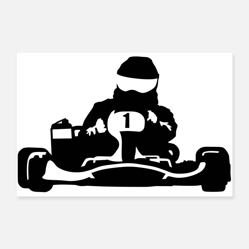 karting Poster 90 x 60 cm