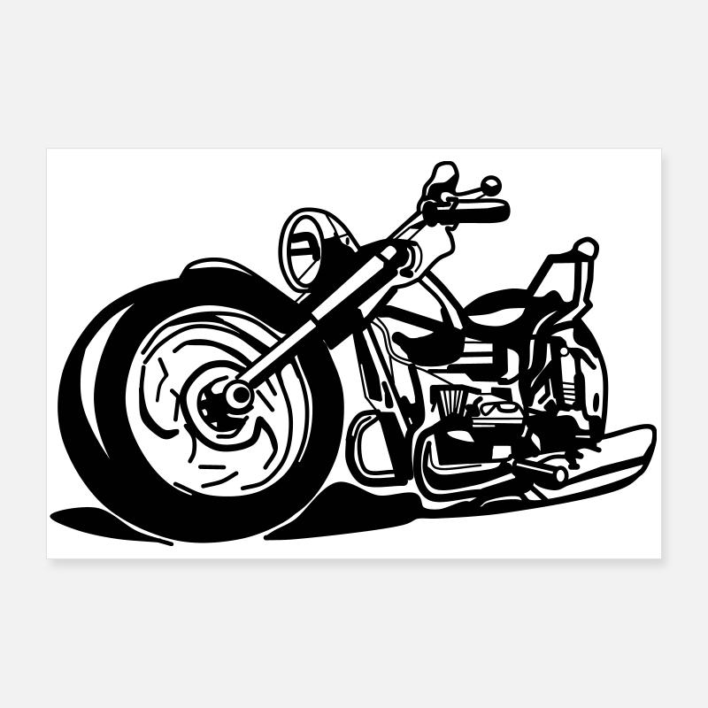 Chopper / moto Poster 90 x 60 cm