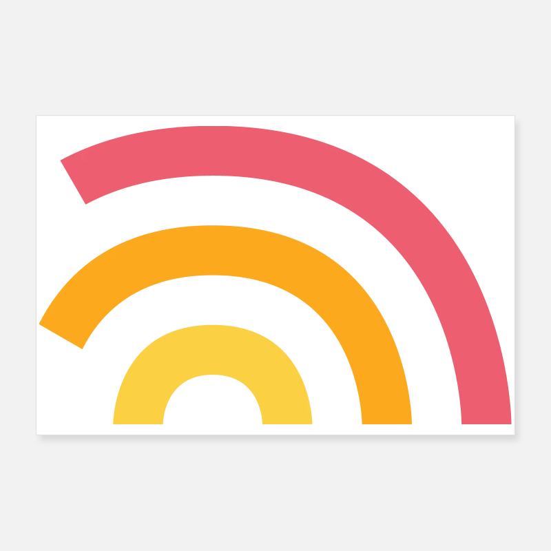 Regenbogen Logo Poster 90x60 cm