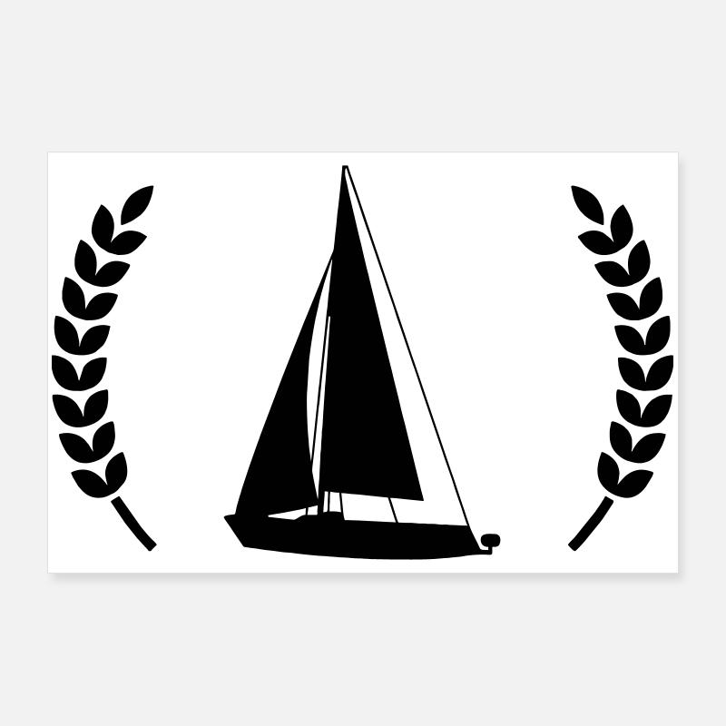 Segelboot Poster 90x60 cm